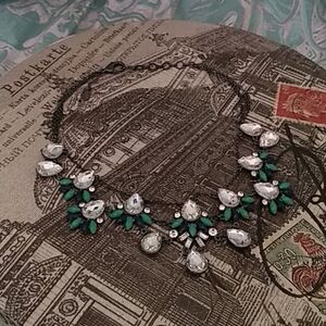 Gorgeous rhinestones bib necklace party special event Cinarella